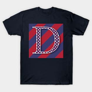 Old Glory Letter D T-Shirt